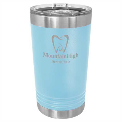 Picture of Light Blue 16 oz. Polar Camel Pint with Slider Lid