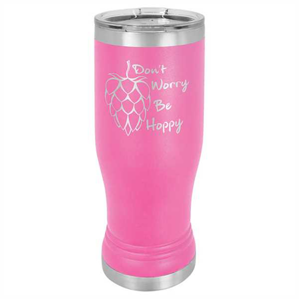 Picture of Pink 14 oz. Polar Camel Pilsner w/Clear Lid