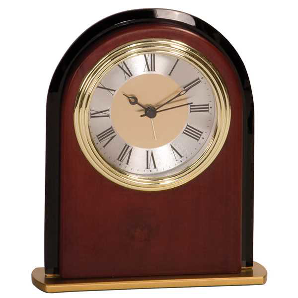 Picture of 6 1/2" Mahogany Finish Arch Clock