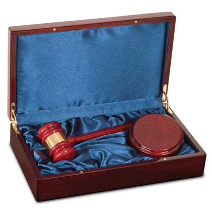 Picture of Rosewood Piano Finish Directors Gavel Set