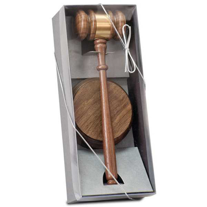 Picture of Genuine Walnut Directors Gavel Set