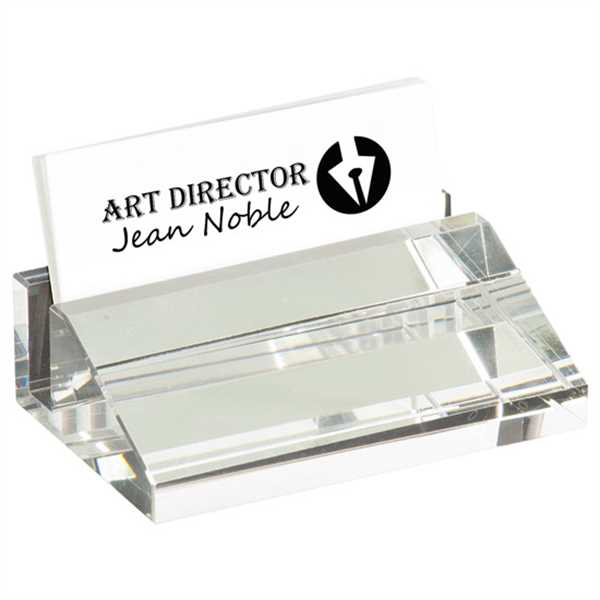 Picture of 4" x 2 1/2" Crystal Business Card Holder