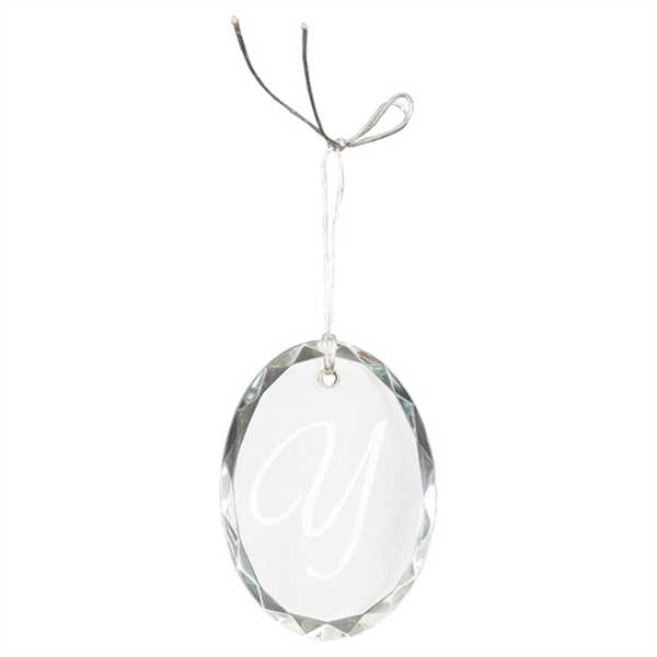 Picture of 3" Crystal Oval Facet Ornament