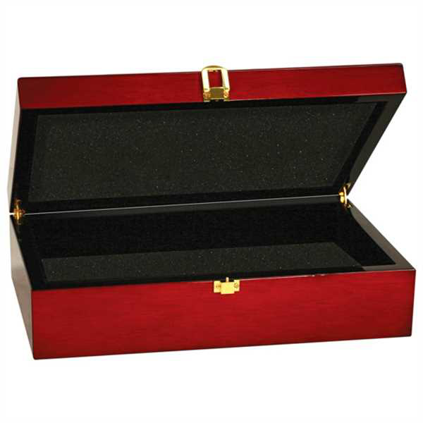 Picture of 12 1/4" x 8 1/4" x 3 1/2" Rosewood Piano Finish Gift Box