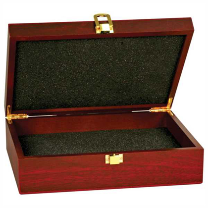 Picture of 7 3/4" x 6 1/4" x 2 3/8" Rosewood Finish Gift Box