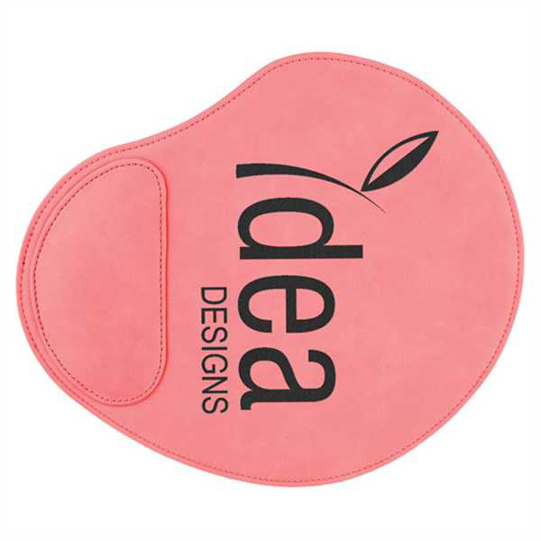 Picture of 9" x 10 1/4" Pink Laserable Leatherette Mouse Pad