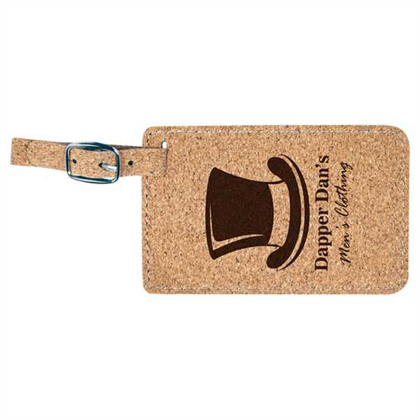 Picture of 4 1/4" x 2 3/4" Cork Luggage Tag