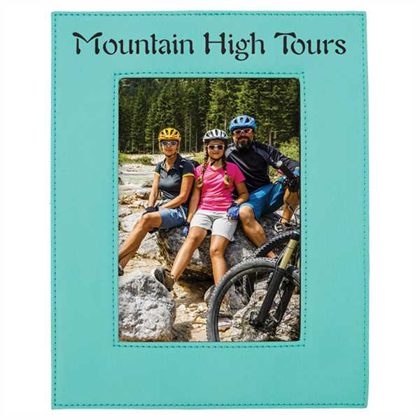 Picture of 5" x 7" Teal Laserable Leatherette Photo Frame