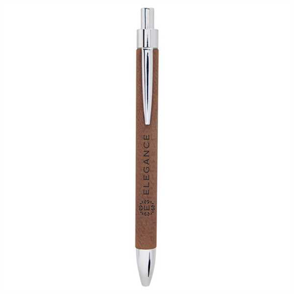 Picture of Dark Brown Laserable Leatherette Pen