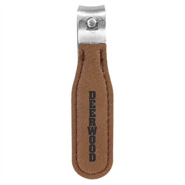 Picture of Dark Brown Laserable Leatherette Nail Clipper