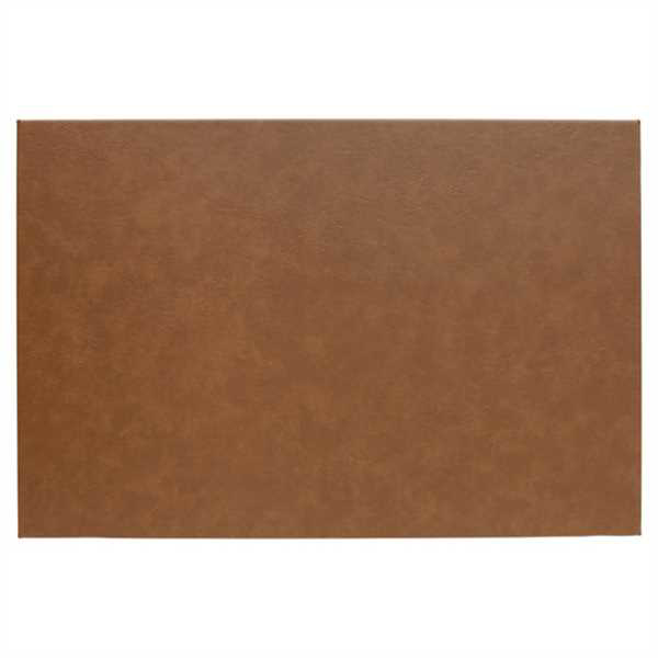 Picture of 12" x 18" Dark Brown Laserable Leatherette Wall Decor with Sawtooth Hanger