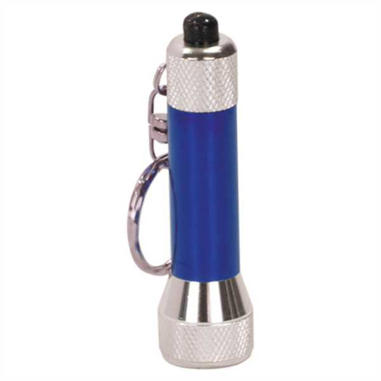 Picture of 2 3/4" Blue-5 LED Laserable Flashlight with Keychain