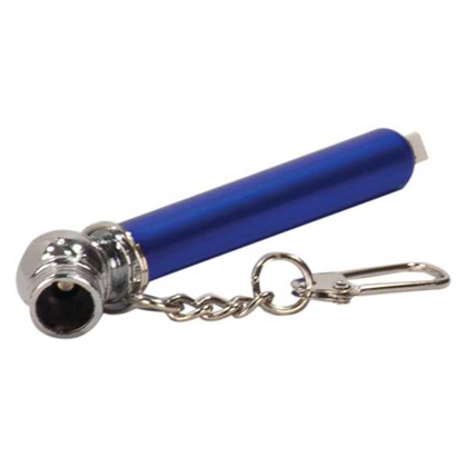 Picture of 3 1/4" Blue Tire Pressure Gauge with Keychain