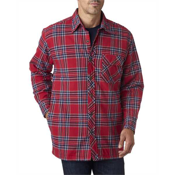 Picture of Men's Flannel Shirt Jacket with Quilt Lining