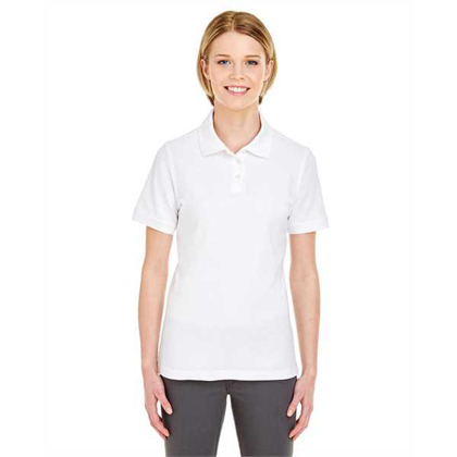 Picture of Ladies' Platinum Honeycomb Piqué Polo