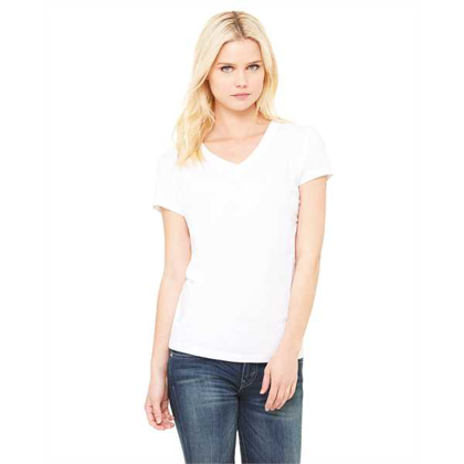 Picture of Ladies' Jersey Short-Sleeve V-Neck T-Shirt