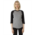 Picture of Unisex 4.6 oz. Tri-Blend 3/4-Sleeve Raglan T-Shirt
