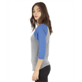 Picture of Unisex 4.6 oz. Tri-Blend 3/4-Sleeve Raglan T-Shirt