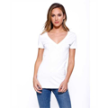 Picture of Ladies' CVC V-Neck T-Shirt