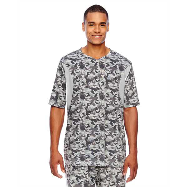 Picture of Men's Short-Sleeve Athletic V-Neck Tournament Sublimated Camo Jersey