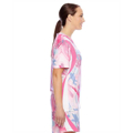 Picture of Ladies' Short-Sleeve V-Neck Tournament Sublimated Pink Swirl Jersey