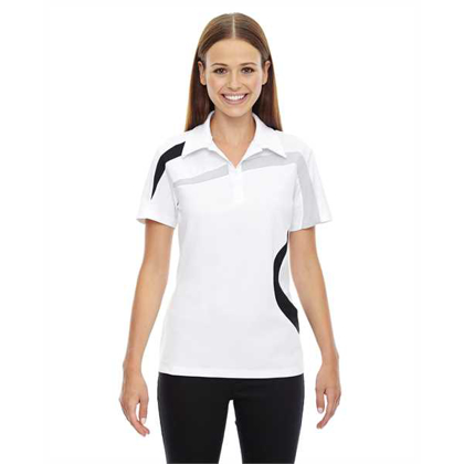 Picture of Ladies' Impact Performance Polyester Piqué Colorblock Polo