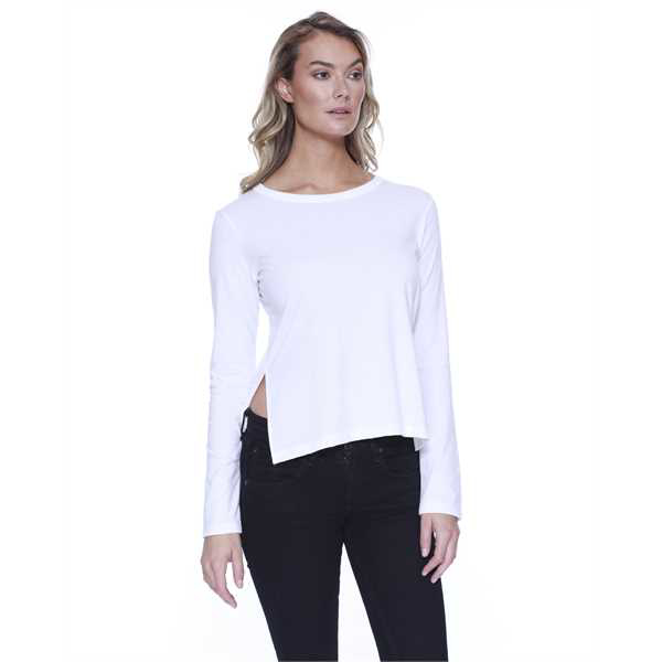 Picture of Ladies' CVC High Low Long-Sleeve T-Shirt