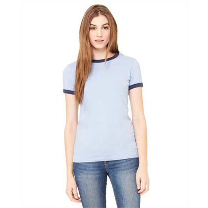 Picture of Ladies' Jersey Short-Sleeve Ringer T-Shirt