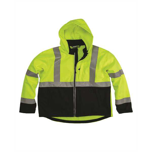 Picture of Men's Hi-Vis Class 3 Hooded Softshell Jacket