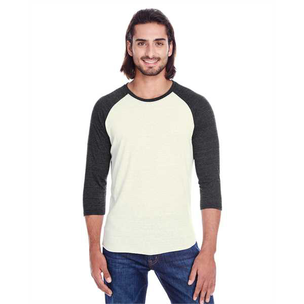 Picture of Unisex Triblend 3/4-Sleeve Raglan