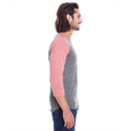 Picture of Unisex Triblend 3/4-Sleeve Raglan