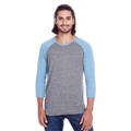 Picture of Unisex Triblend 3/4-Sleeve Raglan