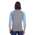 Picture of Unisex Triblend 3/4-Sleeve Raglan