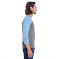 Picture of Unisex Triblend 3/4-Sleeve Raglan