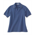 Picture of Ladies' Piqué Polo With Textured Stripe Trim