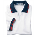 Picture of Ladies' Piqué Polo With Textured Stripe Trim