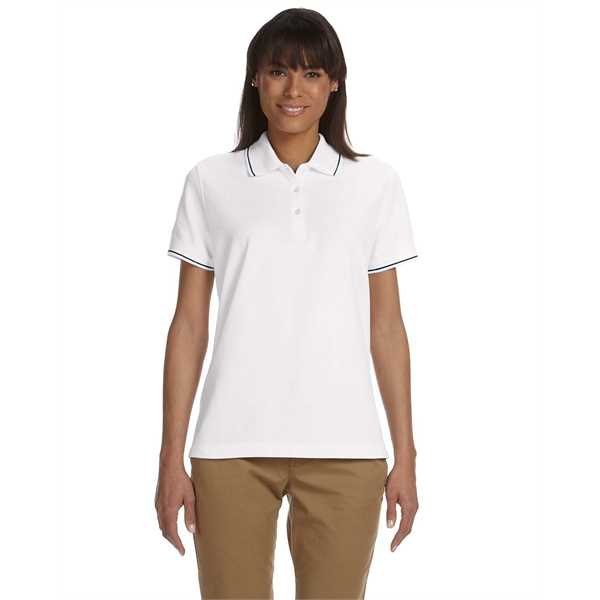 Picture of Ladies' Pima Piqué Short-Sleeve Tipped Polo