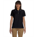 Picture of Ladies' Pima Piqué Short-Sleeve Tipped Polo