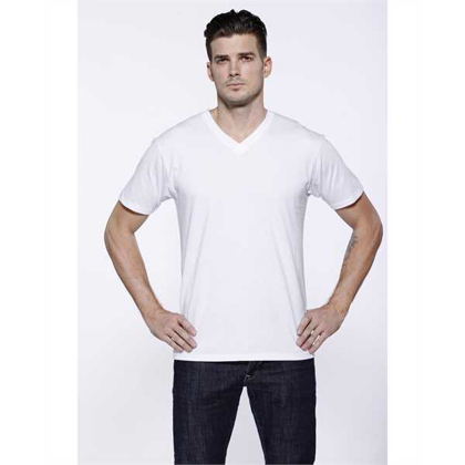 Picture of Men's CVC V-Neck T-Shirt