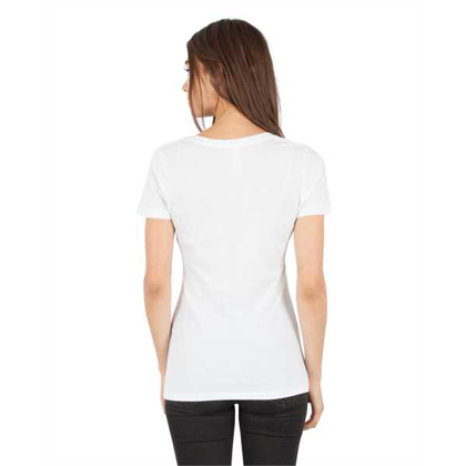 Picture of Ladies' CVC Deep V-Neck T-Shirt