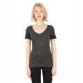 Picture of Ladies' CVC Deep V-Neck T-Shirt