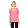 Picture of Ladies' CVC Deep V-Neck T-Shirt