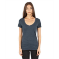 Picture of Ladies' CVC Deep V-Neck T-Shirt