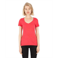 Picture of Ladies' CVC Deep V-Neck T-Shirt