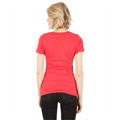 Picture of Ladies' CVC Deep V-Neck T-Shirt