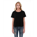 Picture of Ladies' 3.5 oz., 100% Cotton Raw-Neck Boxy T-Shirt