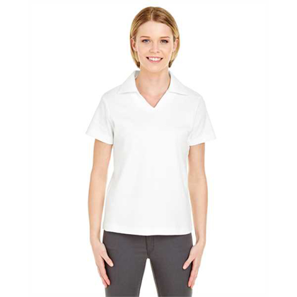 Picture of Ladies' Egyptian Interlock V-Neck Polo