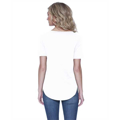 Picture of Ladies' 4.3 oz., CVC Slit V-Neck T-Shirt