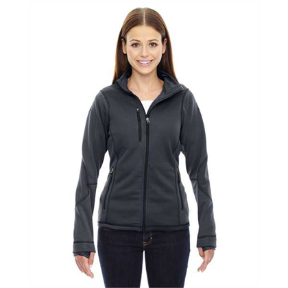 Picture of Ladies' Pulse Textured Bonded Fleece Jacket with Print