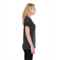 Picture of Ladies' 4.3 oz., CVC Striped Varsity T-Shirt
